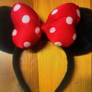 Red Polka Dot Bow Headband